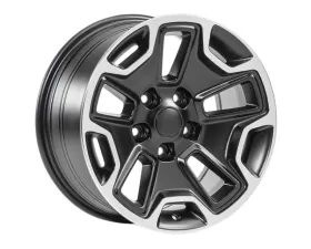 Quadratec Hardrock Wheel 17x8.5 Offset +11.43mm Machined Black Jeep 1999-2021